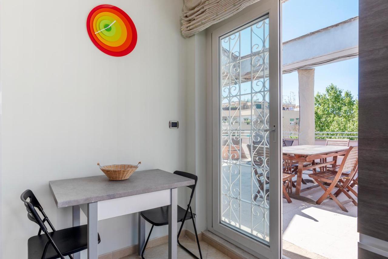 Piazza Bologna Terrace Apartment Rom Exteriör bild
