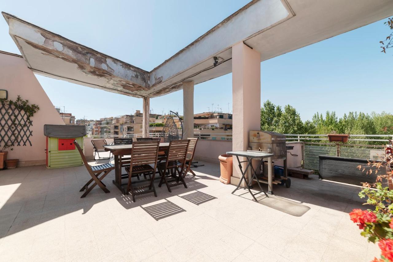 Piazza Bologna Terrace Apartment Rom Exteriör bild